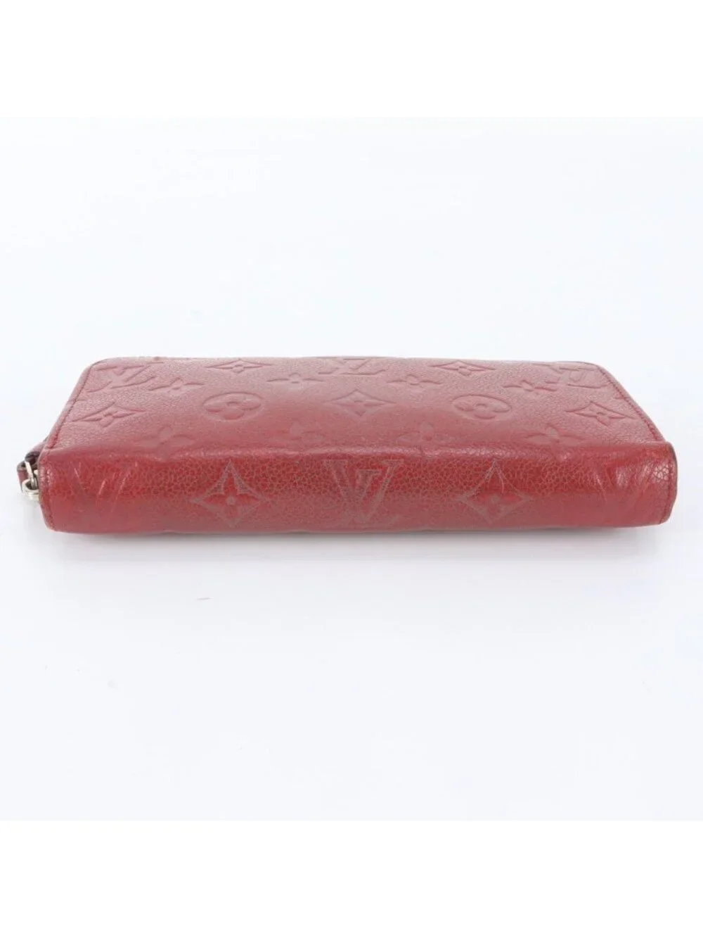 Louis Vuitton Monogram Empreinte Zippy Wallet Scarlet Leather